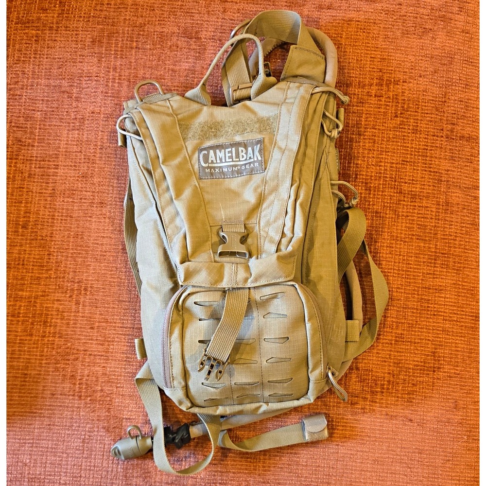 CamelBak Ambush Mil Spec Crux Hydration Backpack Tan w/ Reservoir 100oz
